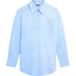 Mint Velvet Blue Contrast Stripe Shirt